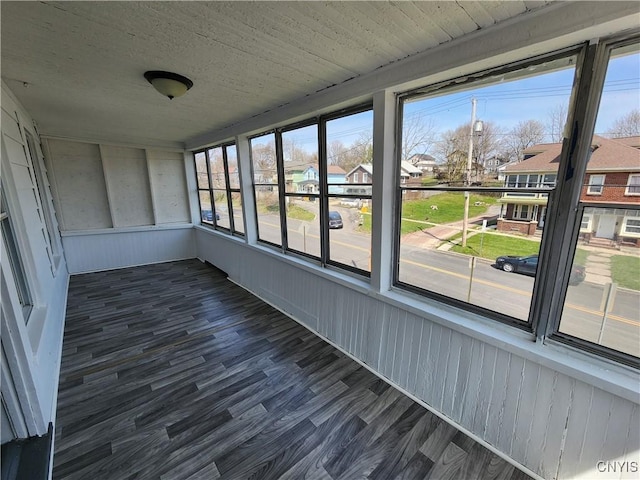 903 Milton Ave, Syracuse, NY 13204 - unfurnished sunroom featuring a residential view
