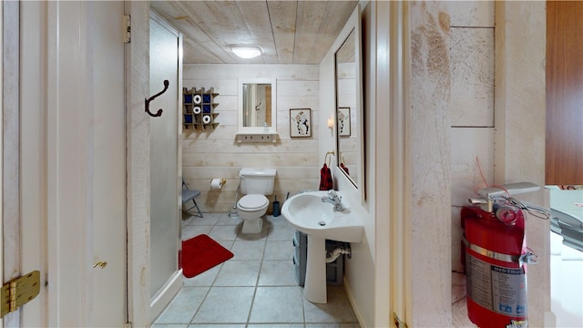 6761 State Highway 80, Otsego, NY 13326 - bathroom featuring tile patterned floors, toilet, and a sink