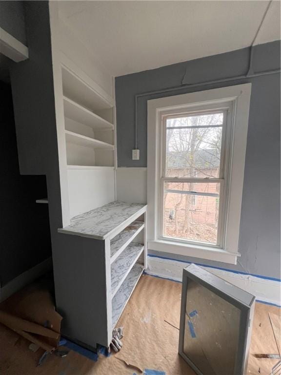 interior space featuring wood finished floors