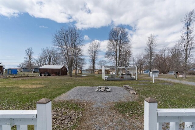 27180 Montonna Shores Rd N, Lyme, NY 13693 - view of yard with an outdoor structure