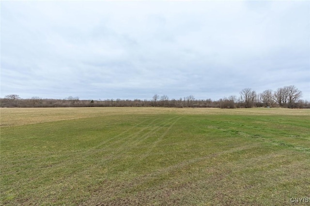view of yard featuring a rural view