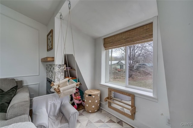 interior space with baseboards