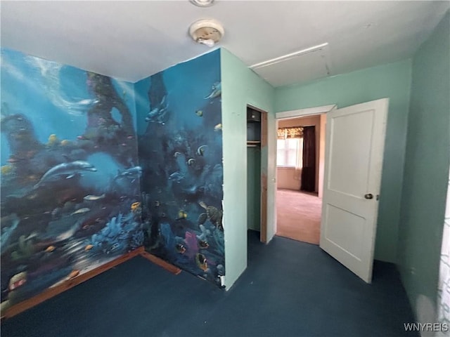 254-256 Bird Ave, Sidney, NY 13838 - empty room with attic access