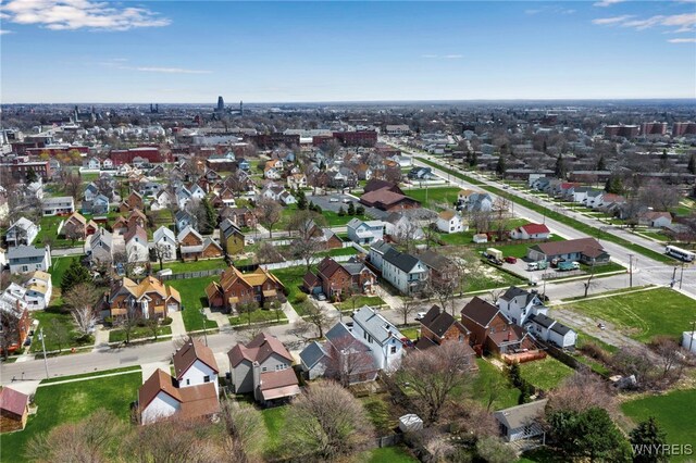 aerial view featuring a residential view