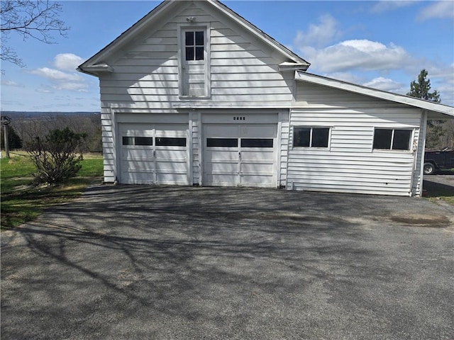 4501 State Route 414, Hector, NY 14818 - detached garage featuring aphalt driveway