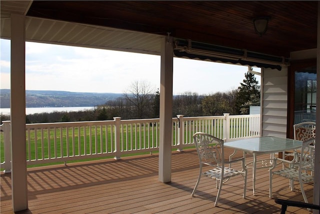 4501 State Route 414, Hector, NY 14818 - deck with a water view
