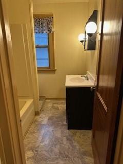 full bathroom with vanity