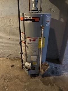 utilities featuring gas water heater