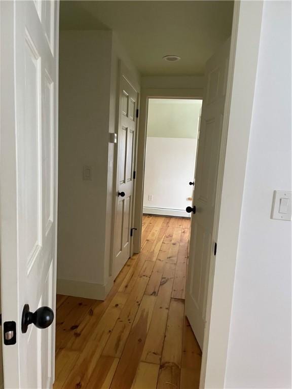 10 Orchard St Unit 8, Urbana, NY 14840 - hall with baseboards and light wood finished floors