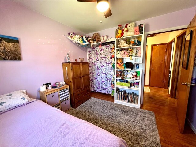 3460 County Road 28, Reading, NY 14891 - bedroom featuring wood finished floors and ceiling fan