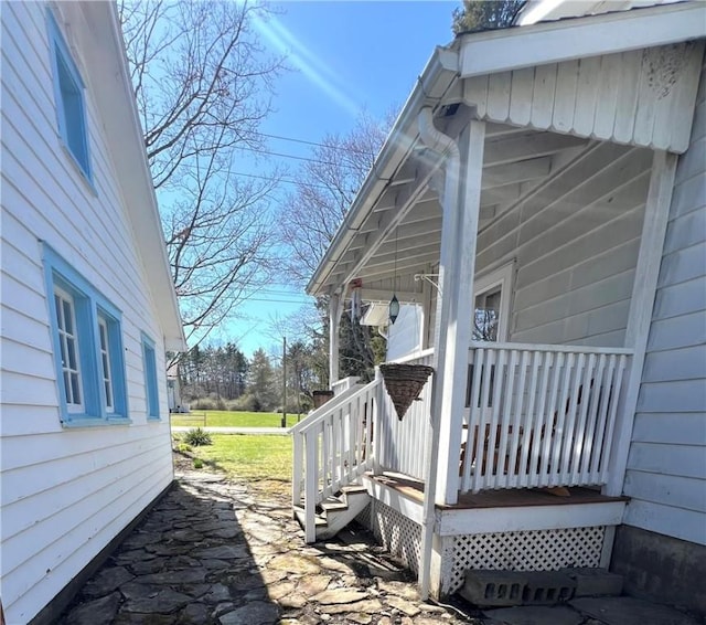 3460 County Road 28, Reading, NY 14891 - view of side of home featuring covered porch