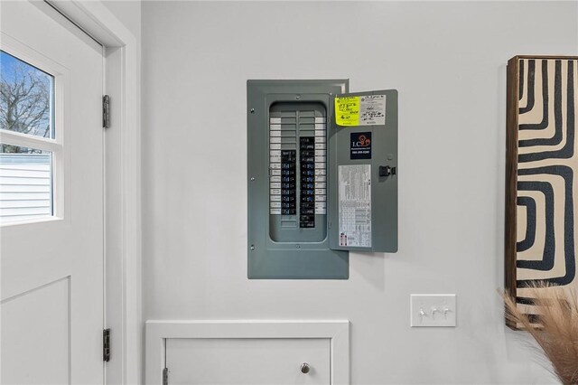utility room with electric panel