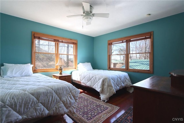 14 Renshaw Bay Rd, Sandy Creek, NY 13145 - bedroom with wood finished floors and ceiling fan