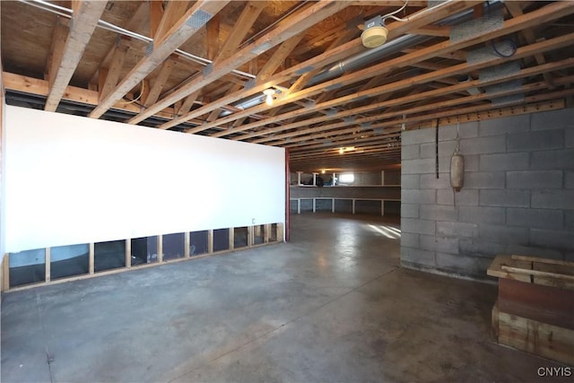 14 Renshaw Bay Rd, Sandy Creek, NY 13145 - basement featuring concrete block wall