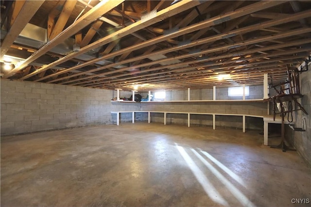 14 Renshaw Bay Rd, Sandy Creek, NY 13145 - basement featuring concrete block wall