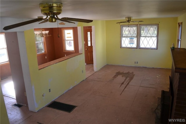 2386 Main St, Collins, NY 14034 - interior space with visible vents and ceiling fan