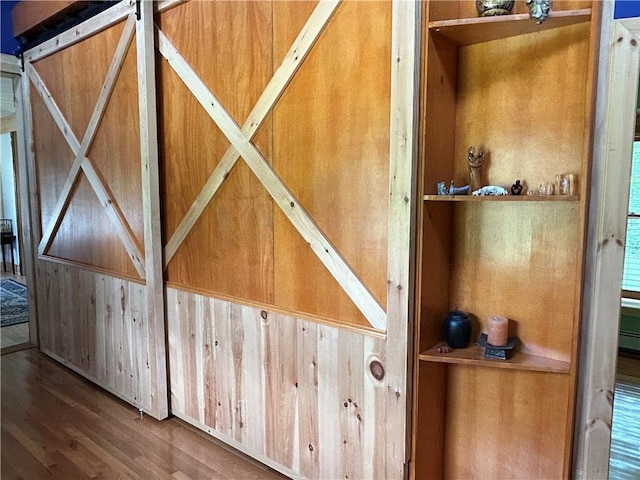 details featuring wood finished floors