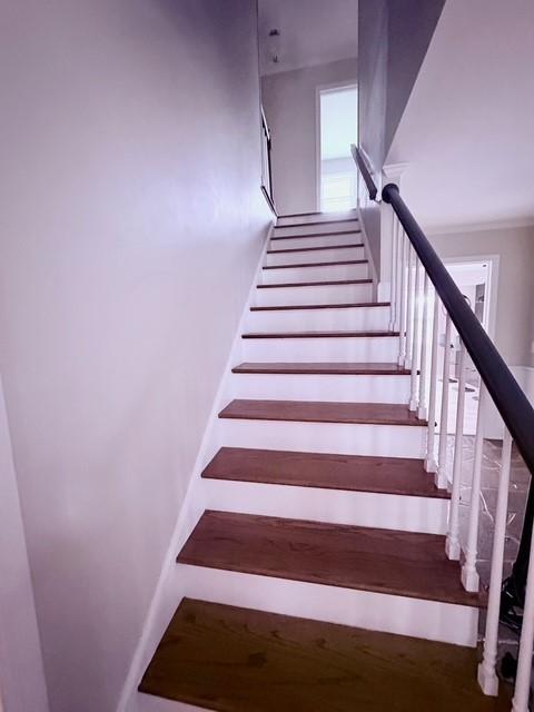 view of stairway