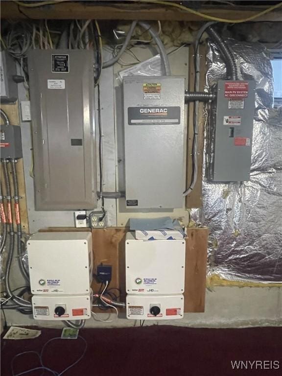 utility room featuring electric panel