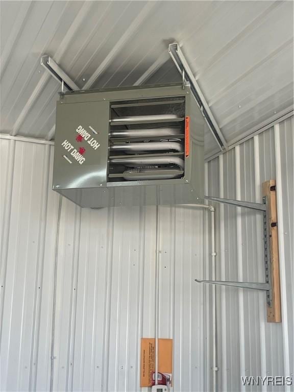 interior space featuring a heating unit