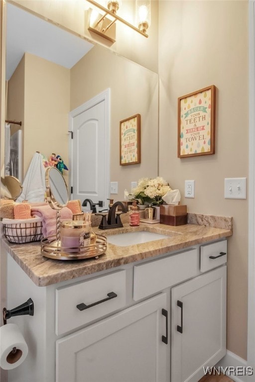 bathroom featuring vanity