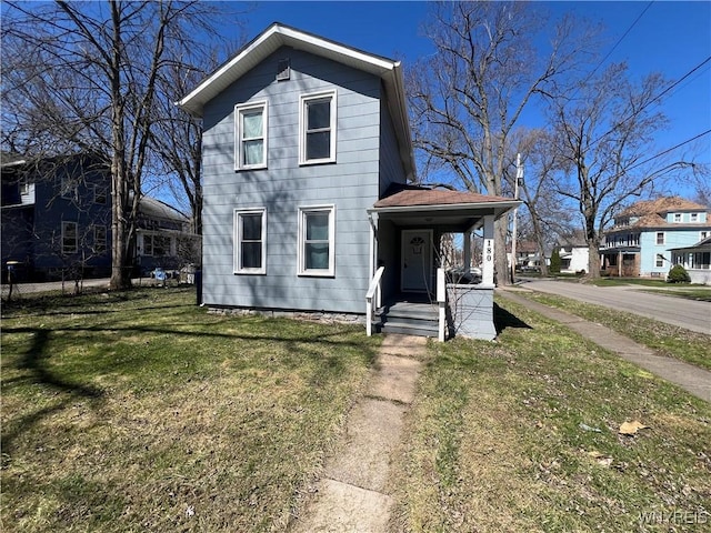 180 Spalding St, Lockport-City, NY 14094 - view of front of home with a porch and a front yard