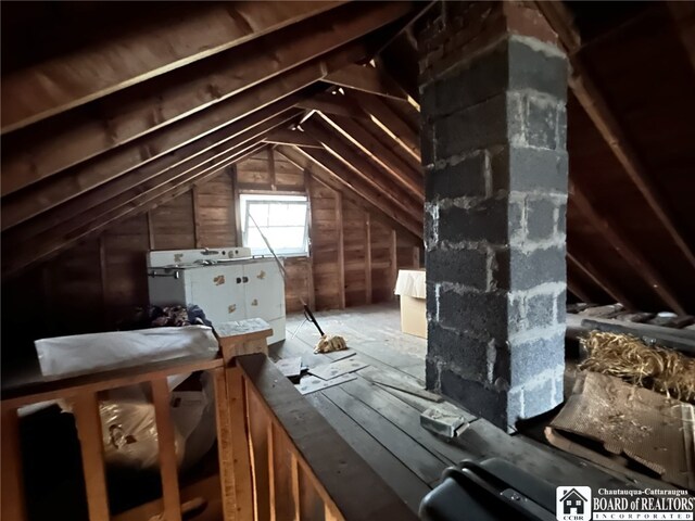 view of attic