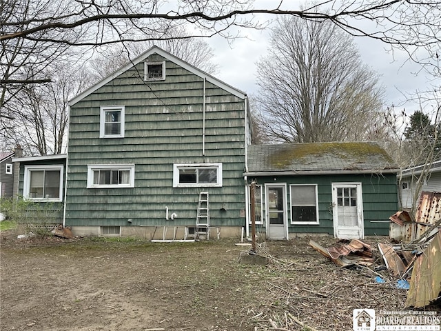 view of back of property