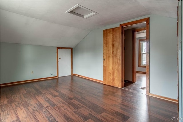 620 W St, Wilna, NY 13619 - bonus room featuring attic access, lofted ceiling, wood finished floors, and visible vents