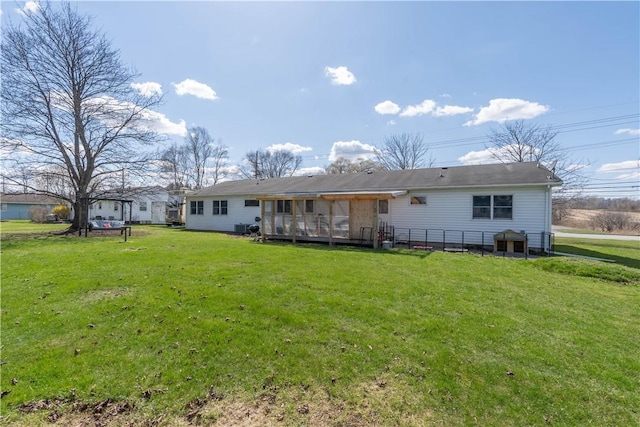 739 Pre Emption Rd, Geneva-City, NY 14456 - rear view of property featuring a yard