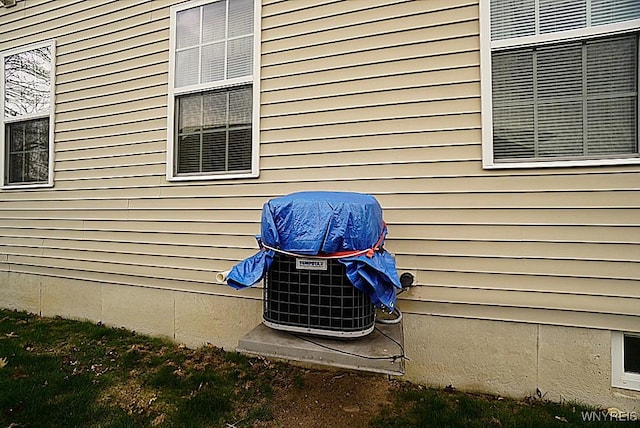 details featuring central AC unit