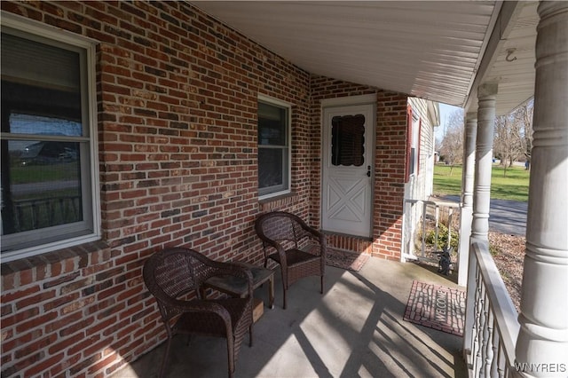 view of patio / terrace featuring a porch
