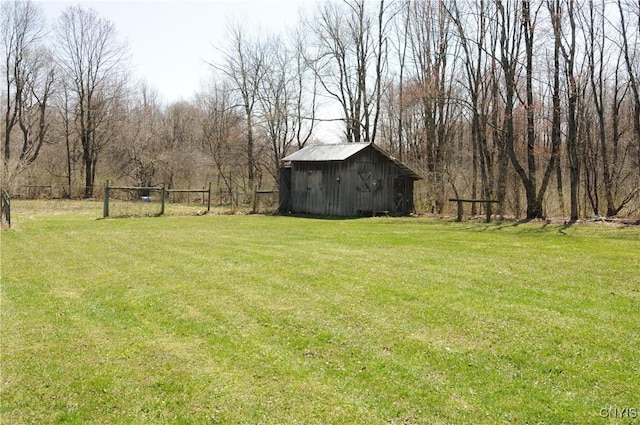 330 Hacadam Rd, Frankfort, NY 13456 - view of yard featuring an outdoor structure