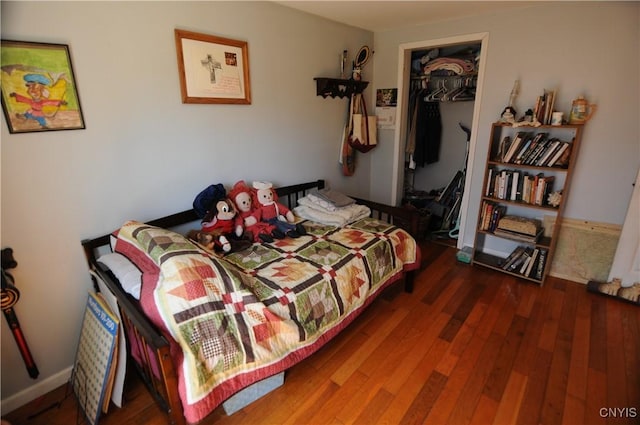 330 Hacadam Rd, Frankfort, NY 13456 - bedroom featuring wood finished floors and a closet