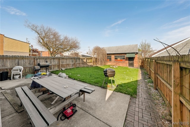 view of patio / terrace featuring a fenced backyard