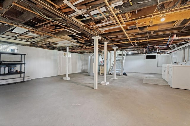 705 W 2nd St, Elmira-City, NY 14905 - basement featuring washer and dryer