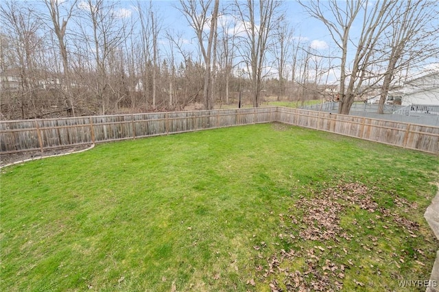 6317 Tonawanda Creek Rd, Lockport-Town, NY 14094 - view of yard featuring a fenced backyard