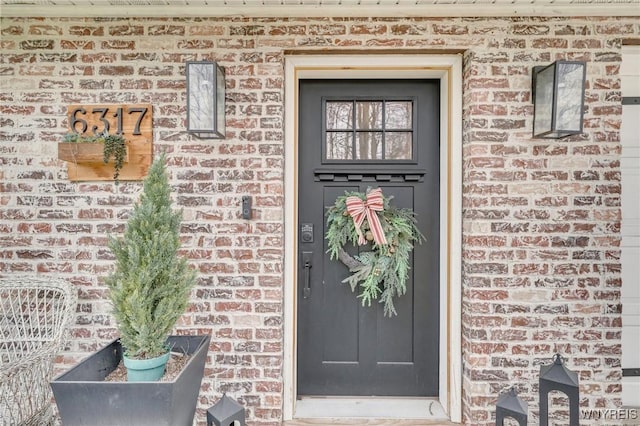 6317 Tonawanda Creek Rd, Lockport-Town, NY 14094 - entrance to property with brick siding