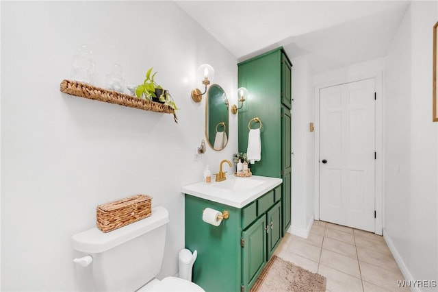 6317 Tonawanda Creek Rd, Lockport-Town, NY 14094 - bathroom with baseboards, tile patterned floors, vanity, and toilet