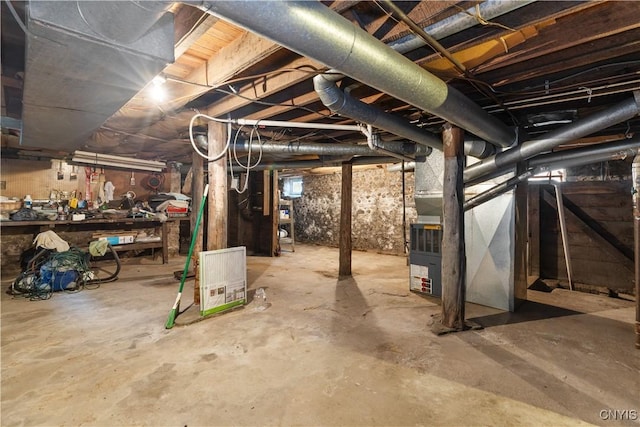 601 W Thomas St, Rome-Inside, NY 13440 - unfinished below grade area with heating unit