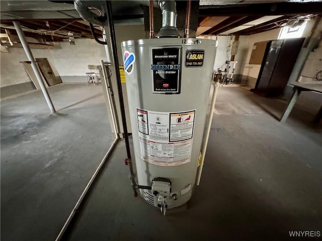 1432 Quaker Rd, Somerset, NY 14012 - utility room with gas water heater