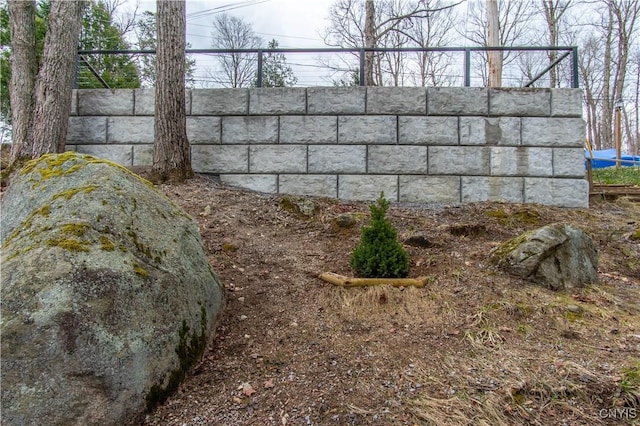 exterior space with fence
