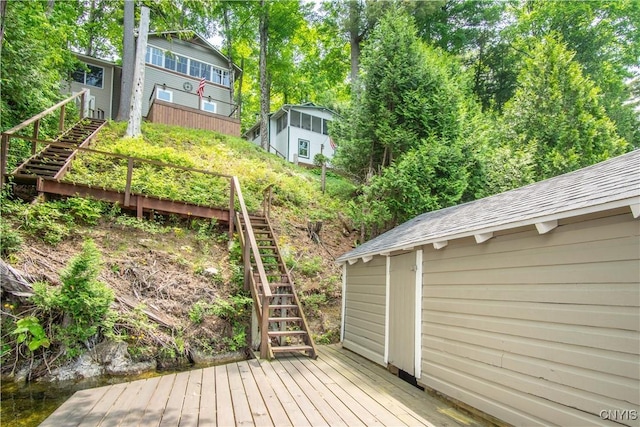 14204 S Bonaparte Rd, Diana, NY 13648 - deck with stairway