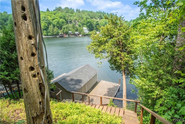 14204 S Bonaparte Rd, Diana, NY 13648 - water view featuring a floating dock