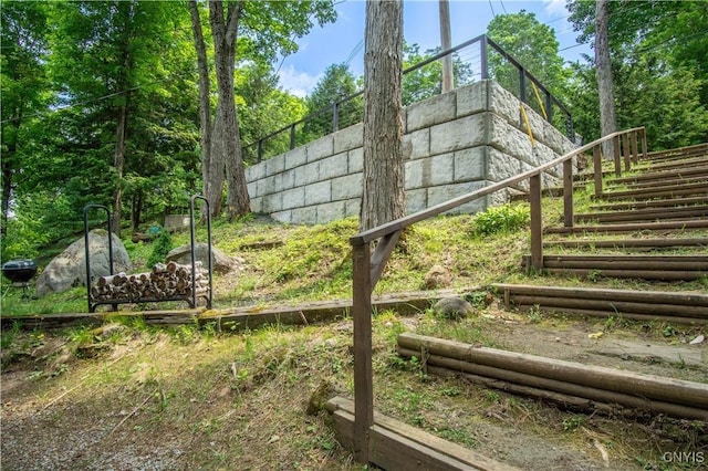 14204 S Bonaparte Rd, Diana, NY 13648 - view of yard featuring stairway