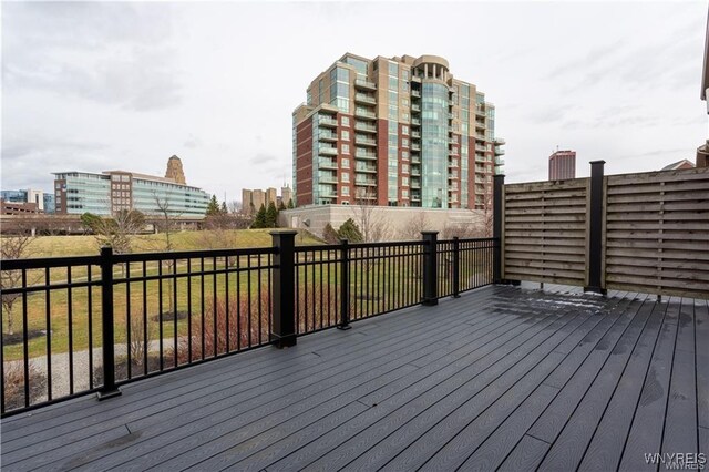 35 Ojibwa Cir, Buffalo, NY 14202 - view of wooden deck