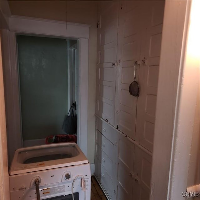 417 Otsego St, German Flatts, NY 13357 - laundry room with laundry area and washer / clothes dryer