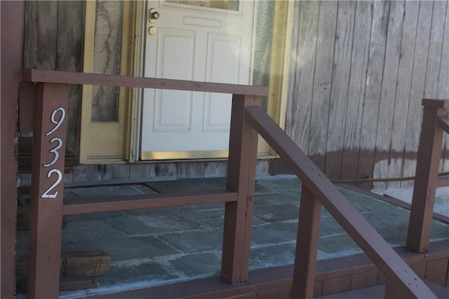 view of exterior entry