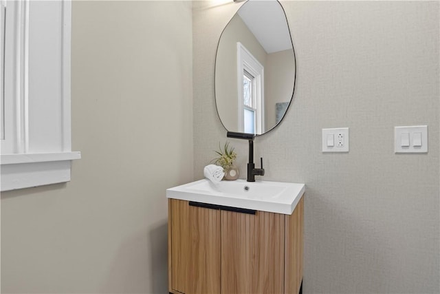 bathroom featuring vanity