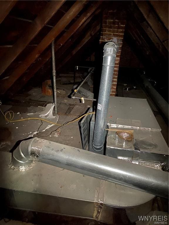 view of attic